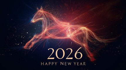 happy new year red horse 2026