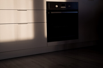 kitchen interior design with white cabinets