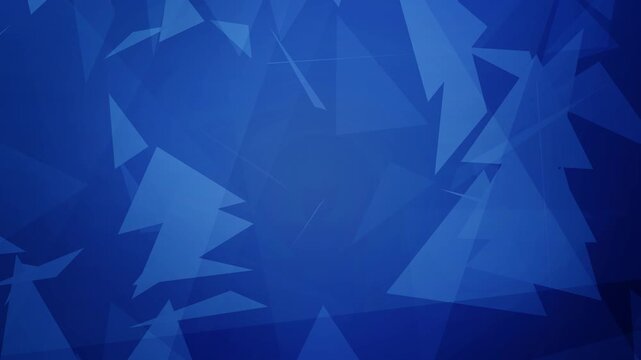 Abstract geometric background animation, a dynamic pattern of layered blue rotating triangles creating a tech-inspired texture