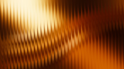 Abstract wave pattern in warm golden tones, showcasing a smooth and flowing design that creates a sense of movement and elegance in a visually striking manner