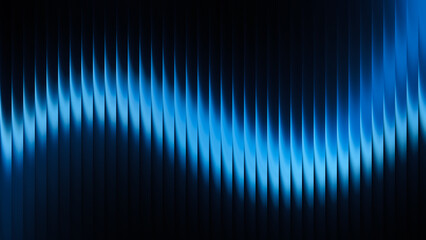 Abstract blue wave pattern with gradient lines creating a dynamic visual effect, perfect for backgrounds, wallpapers, or any design needing a modern touch and depth