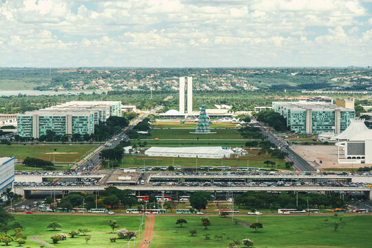 Vista da Pra&ccedil;a dos 3 Poderes, Bras&iacute;lia, DF - 2010