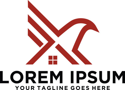 Eagle line symbol Property logo
