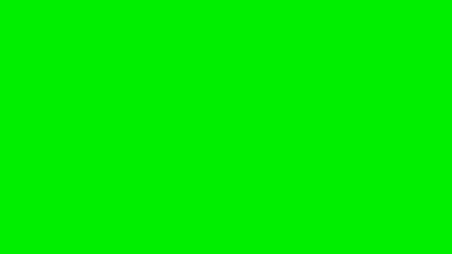 Fire energy wave vfx on green screen background