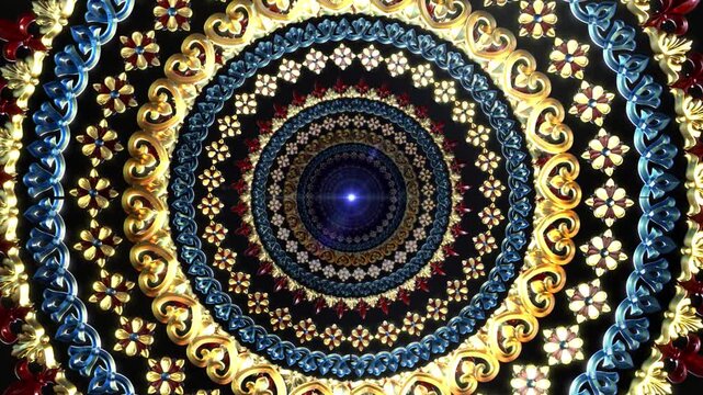 Classic Circle Ornaments Tunnel