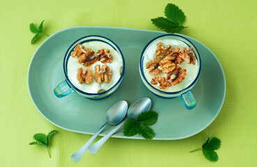 Dessert Semifreddo with Walnuts and Honey