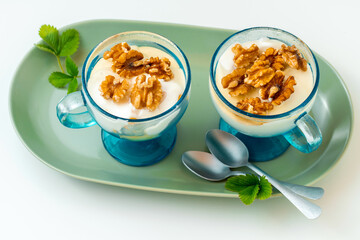 Dessert Semifreddo with Walnuts and Honey