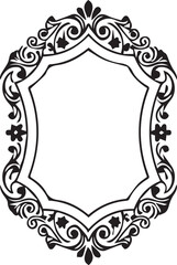 decorative frame with floral ornament