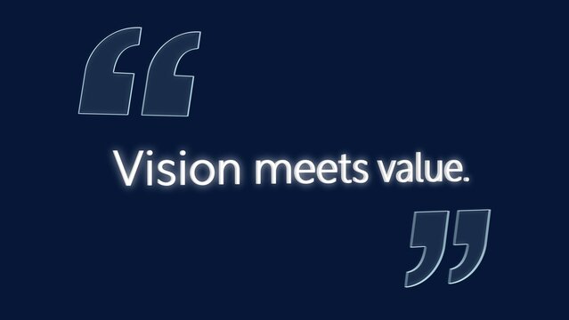 Modern 3D Glass Quote Titles