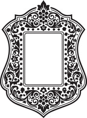 frame with floral ornament