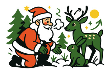 Santa's Forest Friends.