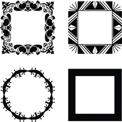 black and white frame