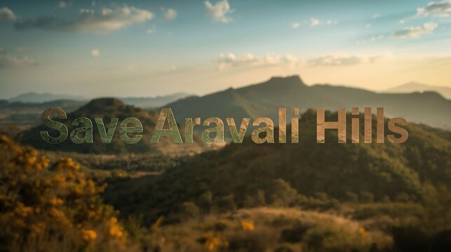 Save aravali hills 