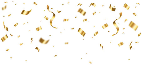 Golden confetti, party decorative golden confetti