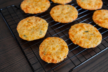 Crispy Cheddar Savory Cookies – Golden Baked Snack