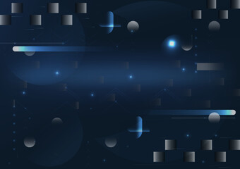 abstract blue geometric background inspired by astronomy featuring glowing shapes and light-driven graphic design, created as a modern technology backdrop with clean copy space for your text.