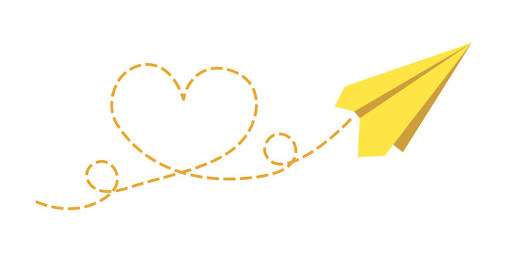 Paper plane icon in flat style. Toy aircraft vector illustration on isolated background. Origami airplan sign business concept.