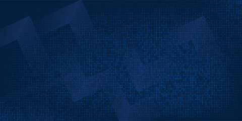 Dark blue background. Modern line stripes curve abstract presentation background. Luxury paper cut background. Abstract decoration, golden pattern, halftone gradients, 3d Vector illustration