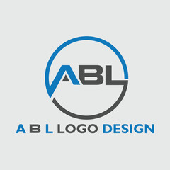 A B L Unique Logo Design  Template.eps
