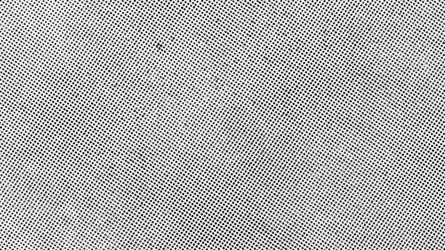 Vintage Halftone Polka Dot Grain Texture Background High contrast black and white halftone dot pattern with organic paper grain and subtle flickering motion for retro aesthetics.