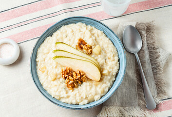 Risotto with Pears and Gorgonzola Cheese