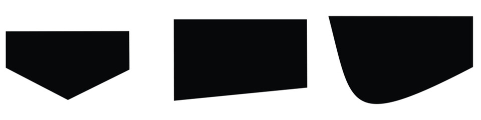 Obraz premium Vector Set of Template Dividers with Drops, Waves and Geometric Shapes. Abstract Design Elements for Top and Bottom on Website, App, Banners or Posters.