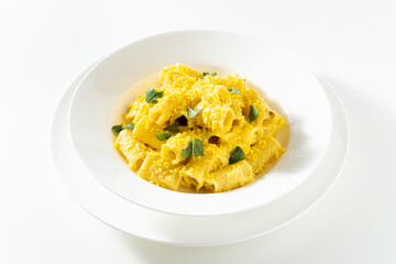 Traditional Mimosa Pasta with Egg and Sage