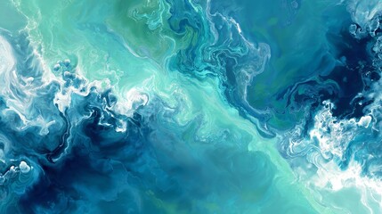 Abstract watercolor paint background teal color