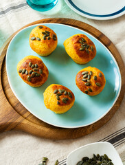 Homemade Pumpkin Muffins with Seeds