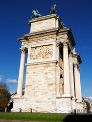 Obraz premium Milan, Italy: Arco della Pace, historic arch