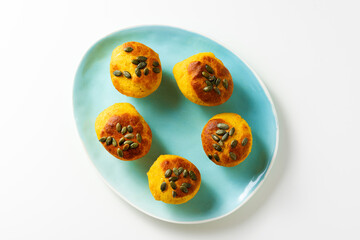 Homemade Pumpkin Muffins with Seeds