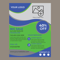Flyer Design For 40% Big Sale.eps