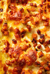 Homemade Lasagna with Pumpkin and Bacon