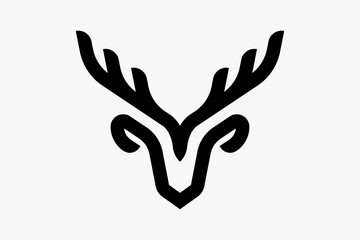 Obraz premium animal Logo Mark – Clean Minimal Geometric Design, Vector Illustration