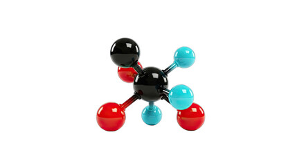 Molecular Model Isolated on White Background
