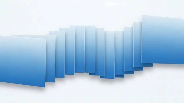 Windows‑style 4K wallpaper Clean, abstract background with overlapping blue gradient squares creating a sense of depth. - Powered by Adobe