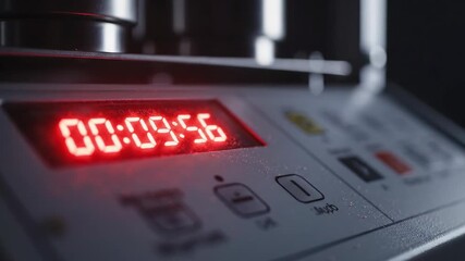 Immerse yourself in a unique countdown experience as vibrant red numbers twinkle and shift in an artistic dance of time. Every moment tells a story of anticipation and excitement.