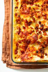 Homemade Lasagna with Pumpkin and Bacon