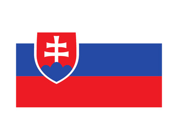Fototapeta premium Slovakia flag in PNG format