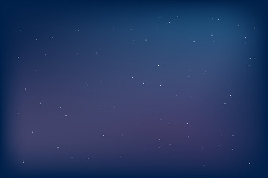 Vector illustration of a splash screen for your designs cosmic starry dark sky in a colored light gradient