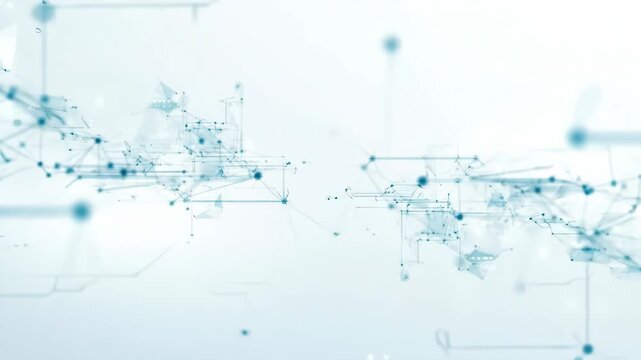 exploring futuristic digital network visuals in soft blue tones