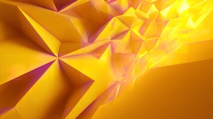Abstract yellow geometric pattern banner design