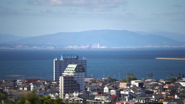Chita City in Foreground and Mie Prefecture in background