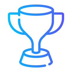 Obraz premium trophy gradient icon