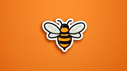 Sticker of a cute bee