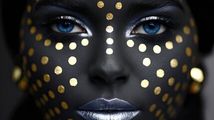 a close-up of the face