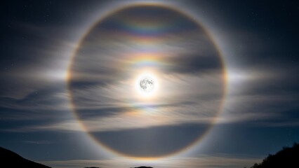 Stunning Sun Halo in the Sky