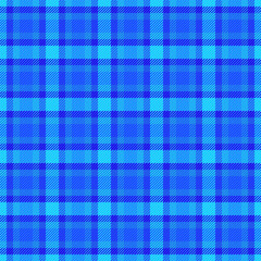 Fototapeta premium Tablecloth fabric check background, father pattern textile tartan. Vivid texture seamless vector plaid in bright and cyan colors.