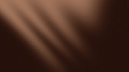 Diagonal light and shadow gradations with warm brown colors, also with a similar speckled texture, create a minimalist and artistic impression.