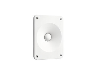 Fototapeta premium White Wall-Mounted Speaker or Sensor Panel